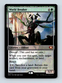 #112 2025 Edge of Eternities Commander World Breaker Mythic - Image 1