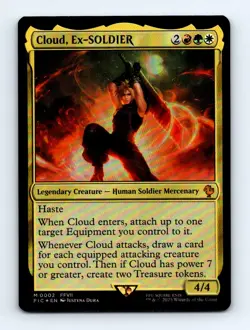 #2 2025 Final Fantasy Commander Cloud, Ex-SOLDIER Mythic FOIL - Image 1