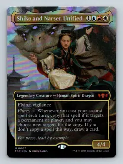 #7 Shiko and Narset, Unified 2025 Tarkir: Dragonstorm Commander Mythic Foil - Image 1