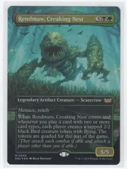 #5 2024 Duskmourn: House of Horror Commander Rendmaw, Creaking Nest Foil Mythic - Image 1