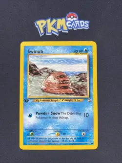 Pokemon TCG Swinub Neo Genesis 79/111 Regular 1st Edition LP. - Image 1