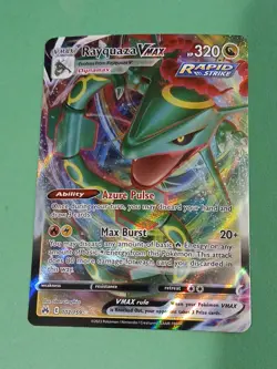 Pokemon Sword & Shield Crown Zenith Rayquaza VMAX 102/159 Ultra Rare - Image 1