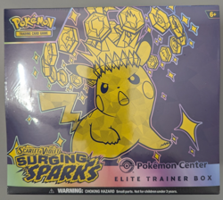 Surging Sparks Pokemon Center Elite Trainer Box - Pokemon TCG New and Sealed ETB - Image 1