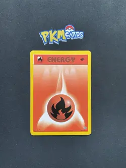 Pokemon TCG Fire Energy Neo Genesis 107/111 Regular 1st Edition MP. - Image 1