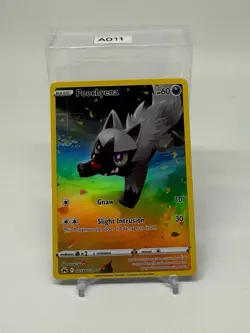 Pokemon TCG Crown Zenith Poochyena GG33/GG70 Full Art Ultra Rare Holo NM 2023 - Image 1