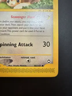 Pokemon TCG Card - Furret 48/147 Aquapolis Uncommon WOTC Lightly Played - Image 4