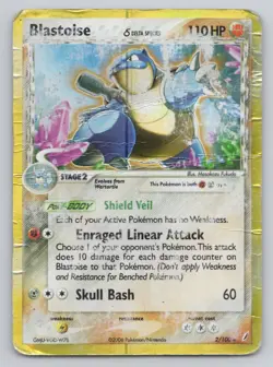 Pokemon TCG Blastoise (Delta Species) Holo Rare Crystal Guardians 2/100 - Image 1