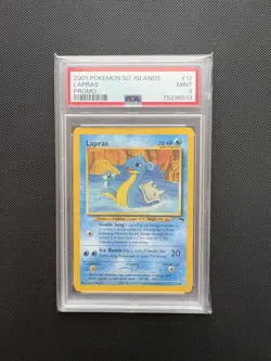 Lapras 12/18 PSA 9 vintage Southern Islands Pokemon TCG MINT - Image 1