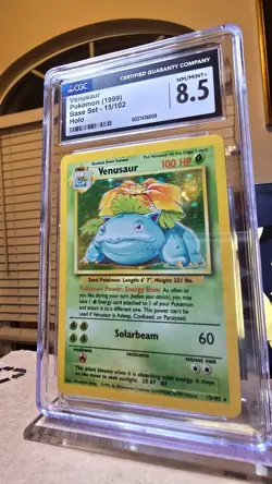 Base Set Pokemon TCG Venusaur CGC Mint 8.5 - Image 1