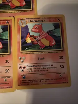 Pokemon Base Set Charmeleon 24/102 Lot of 4 Near Mint Condition! - Image 2