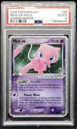 PSA 4 Mew EX Holo 88/92 Legend Maker 2006 - Pokemon TCG - Image 1