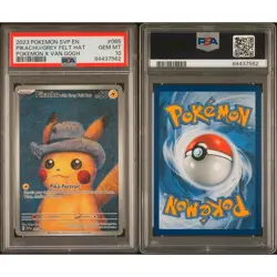 PSA 10 PIKACHU WITH GREY FELT HAT 2023 POKEMON SVP EN-SV BLACK STAR PROMO #085 - Image 3