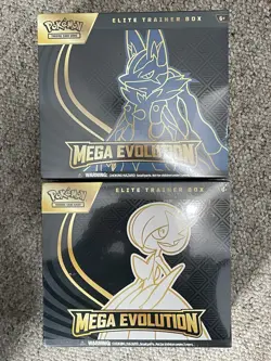 Pokemon Mega Evolution ETB Elite Trainer Box Gardevoir + Lucario Lot Of 2 - Image 1