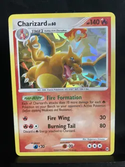 Pokemon TCG Charizard 1/99 Cracked Ice Holo Rare Platinum Arceus - Image 1