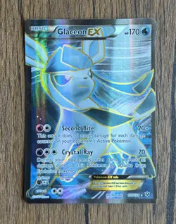 TCG Pokemon English XY Glaceon EX (Full Art) 116/124 Fates Collide Holo - Image 1