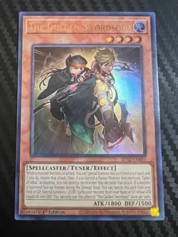 Yugioh The Golden Swordsoul SDAZ-EN003 Ultra Rare 1st Edition LP - Image 1