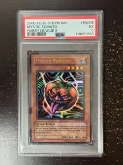 2008 Yu-Gi-Oh! Mystic Tomato HL03-EN005 Hobby League 3 PSA 5 EX Ultra Rare - Image 1