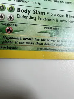 Pokemon TCG Meganium Neo Genesis Holo Unlimited Rare Card 11/111 MP - Image 3