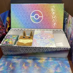 Prismatic Evolutions Super Premium Sleeves Deckbox Playmat Bundle NO CARDS - Image 1