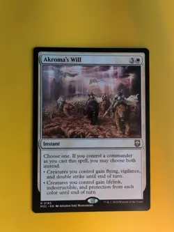 Akroma's Will. Rare Instant. M3C Magic the Gathering Card. - Image 1