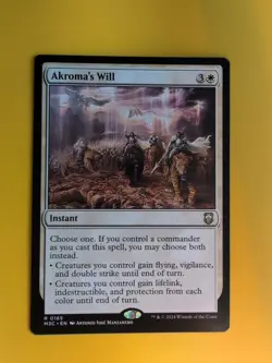 Akroma's Will. Rare Instant. M3C Magic the Gathering Card. - Image 2