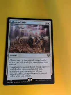 Akroma's Will. Rare Instant. M3C Magic the Gathering Card. - Image 3