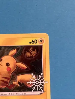 Pikachu SWSH153 Holo Holiday Calendar Snowflake Promo English Pokemon Card (NM) - Image 3