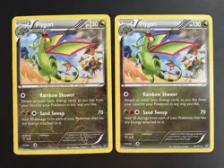 Flygon 76/111 1 Reverse Holo 1 Regular Furious Fists XY Pokemon Card TCG MP - Image 1