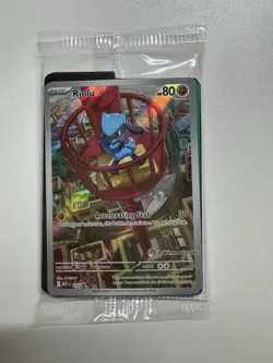 Pokemon Center Exclusive Riolu 010 Mega Evolution Promo Holo Card Sealed - Image 1