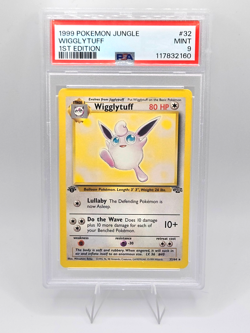 Pokemon Card 32/64 Wigglyfuff Regular 1st Edition Jungle English- PSA 9 NEW CERT - Image 1