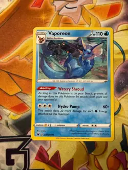 Pokemon Vaporeon - SWSH072 SWSH: Sword & Shield Promo Cards Promo NM - Image 1