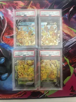 Pikachu V Union 4 Card Set English PSA 10 Sequential Collection (New 2025 Cert) - Image 1