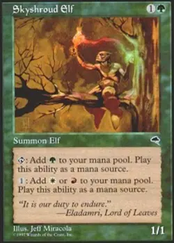4x Skyshroud Elf NM-Mint, English Tempest MTG Magic - Image 1