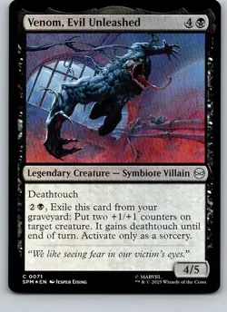 Venom, Evil Unleashed Foil SPM #71 MTG - Image 1