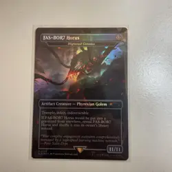 FAS-BOR7 Horus - Blightsteel Colossus (Rainbow Foil) MTG Secret Lair PlayStation - Image 1