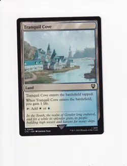 2023 MTG MAGIC COMMANDER: THE LORD OF THE RINGS TRANQUIL COVE - Image 1