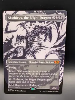 MTG - Skithiryx, the Blight Dragon - BORDERLESS - MUL #17 - Mythic - NM - Image 1