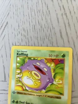 Pokemon TCG Koffing Base Set 51/102 Regular 1st Edition Common - Image 2