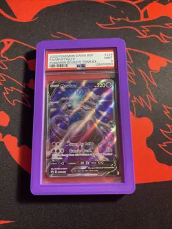 2022 POKEMON SWSH BSP #229 FA/MEWTWO V MINT POKEMON GO ELITE TRNR BX PSA 9 - Image 1