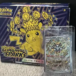 Pokemon TCG Surging Sparks Elite Trainer Box ETB Opened PROMO INCLUDED - Image 1