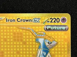 2024 Pokemon Iron Crown ex 216/162 Temporal Forces Hyper Rare Holo NM - Image 3