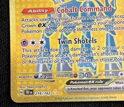 2024 Pokemon Iron Crown ex 216/162 Temporal Forces Hyper Rare Holo NM - Image 5