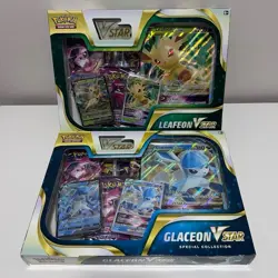 Pokemon TCG Glaceon & Leafeon VSTAR Special Collection - Set of 2 Factory Sealed - Image 1