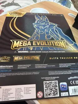 Pokemon Mega Evolution Lucario EMPTY ETB Box + Guide + Dice + Coin + Dividers - Image 2