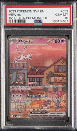 2023 POKEMON SVP EN-SV BLACK STAR PROMO 151 ULTRA-PREM COLL #053 MEW EX PSA 10 - Image 1