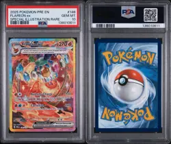 2025 Pokemon Prismatic Evolutions Flareon EX #146 SIR PSA 10 GEM MINT - Image 3