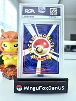 PSA 9 💎 1996 POKEMON JAPANESE CLEFAIRY HOLO BASE SET #35 BIG SWIRL - VINTAGE - Image 2