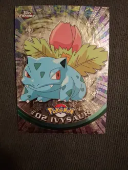 2000 Topps Chrome Pokemon TV Animation Foil #02 Ivysaur NM - Image 2