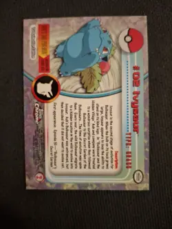 2000 Topps Chrome Pokemon TV Animation Foil #02 Ivysaur NM - Image 4