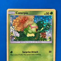 Caterpie 1/12 Holo Shatterfoil McDonald's Promo 2019 HP Pokemon - Image 2